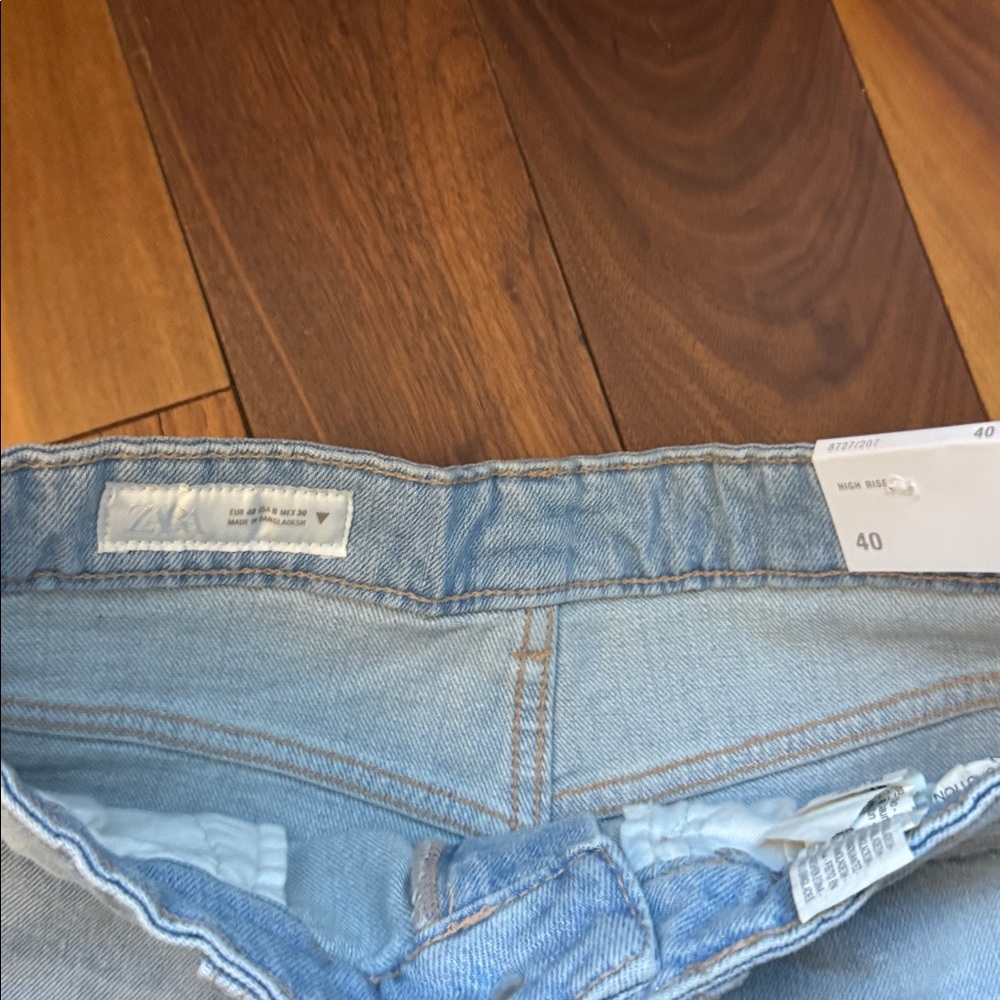 Zara High Waist Mom Fit Shorts - Picture 9 of 9
